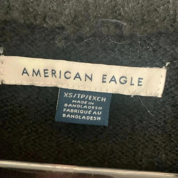 American Eagle oversized black sweater size extra small - Picture 2 of 9